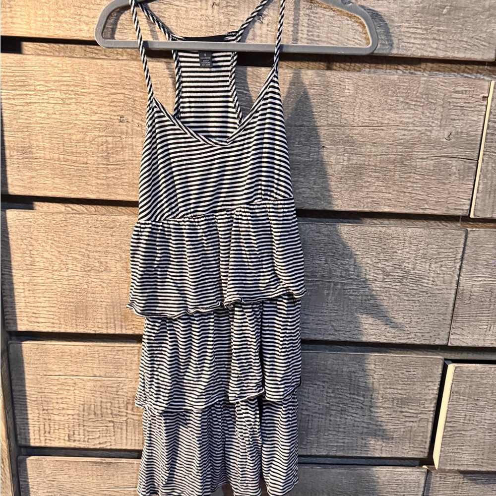 INC International Concepts Black and White Striped Dress